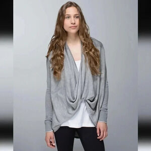 Lululemon Iconic Sweater WrapHeathered Medium Grey / Heathered Light Grey